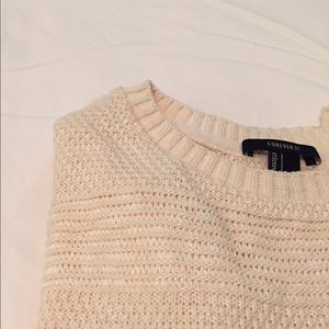 •F21• Cream Sweater